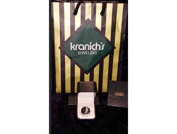 Sterling and Enamel Buckle Ring by Belle Etoille by Kranich's Jewelers