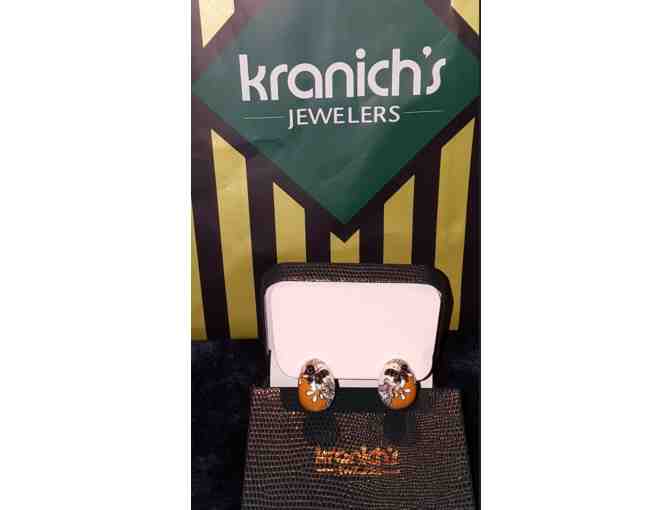 Belle Etoille Sterling and Enamel Earrings by Kranich's Jewelers