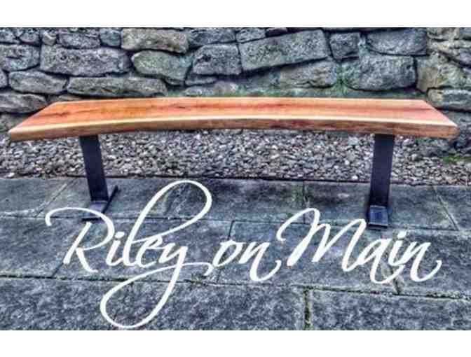 Riley on Main's Pennsylvania Crafted, Native Hardwood Curved Bench
