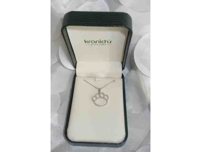 0.39-Carat Diamond & Sterling Silver Lion's Paw Pendant by Kranich's Jewelers