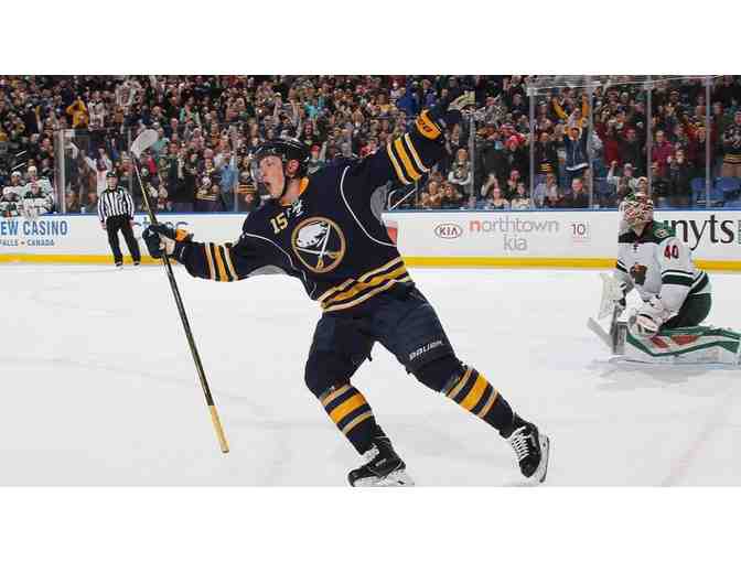 Sabres Superfan Package includes: Tickets, Overnight Stay, Autographed Jersey & Fan Gear