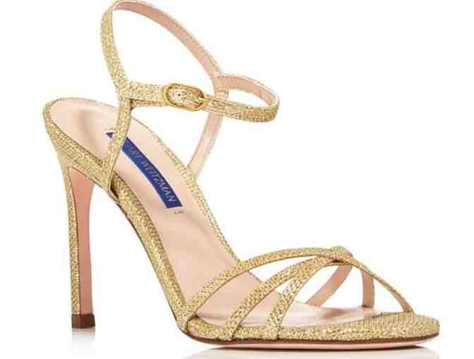 Stuart Weitzman Starla 105 gold heels, size 6