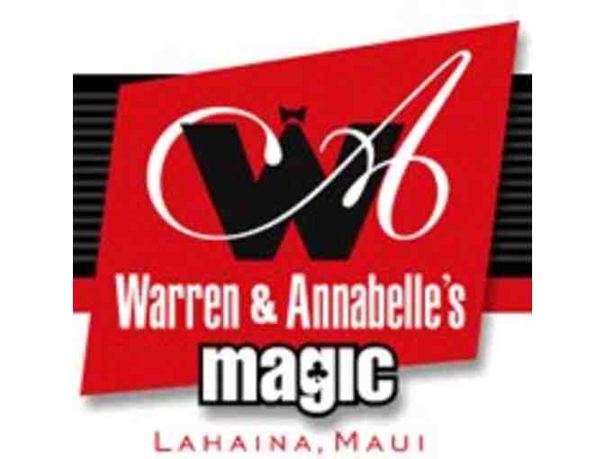 Warren & Annabelle's Magic in Lahaina, Maui- Royal Flush Package for 2