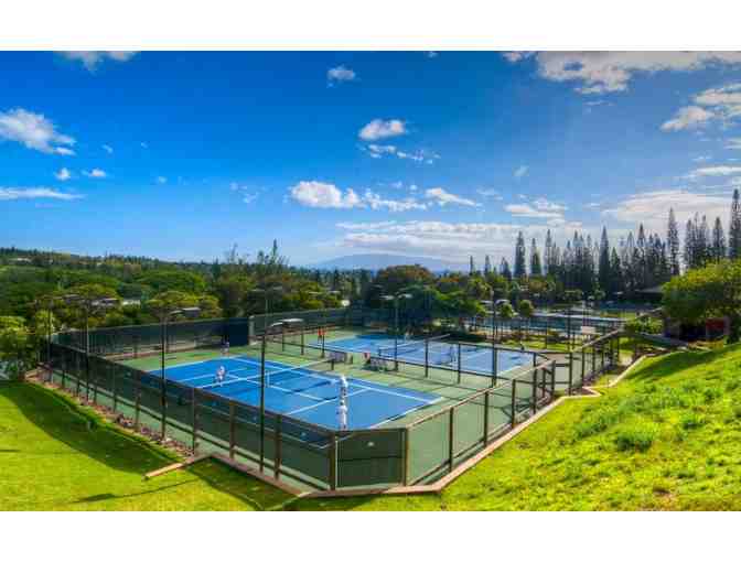 Kapalua Tennis Garden One Month Family Pass, Two Adult Clinics, 2 Hrs of Ball Machine