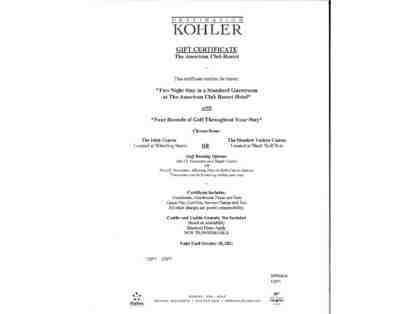 Kohler Stay and Golf - Two Night Stay and Four Rounds of Golf