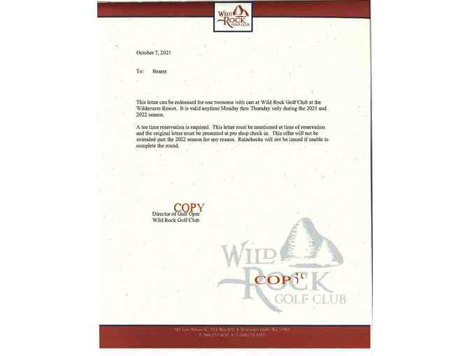 Wilderness Resort, WIld Rock Golf and Fields Restaurant