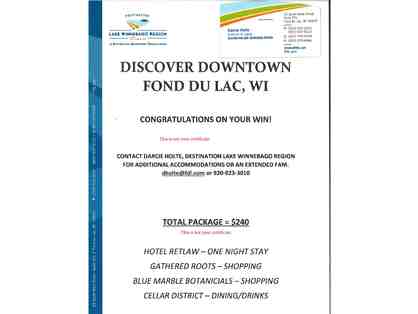 Discover Downtown Fond du Lac, WI - Hotel Retlaw and Shops