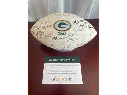 Basket - On Site Bids Only - Green Bay Packers 2021 Autographed Football