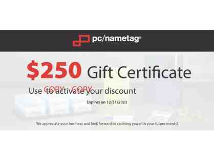 PC Nametag - $250 Gift Card