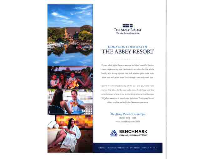 The Abbey Resort - Two Night Stay with Dinner and Spa Package