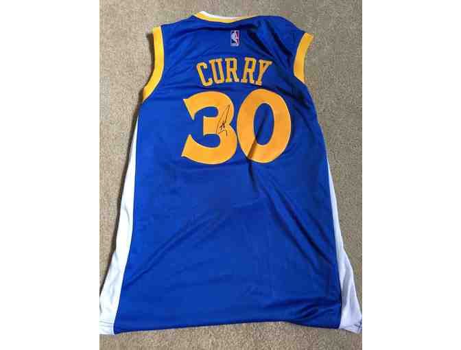 Golden State Warriors Stephen Curry Autographed Basketball Jersey