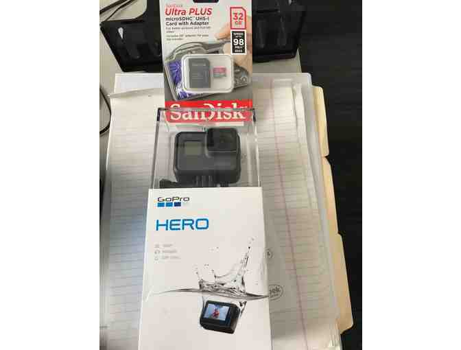 GoPro Hero Waterproof Camera and 326B MicroSDHC Memory card w/adaptor