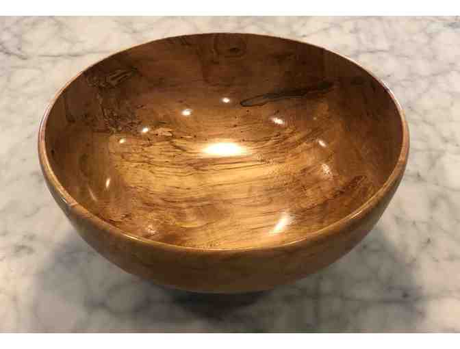Beautiful Hand-crafted Wood Maple 'Splated' Bowl