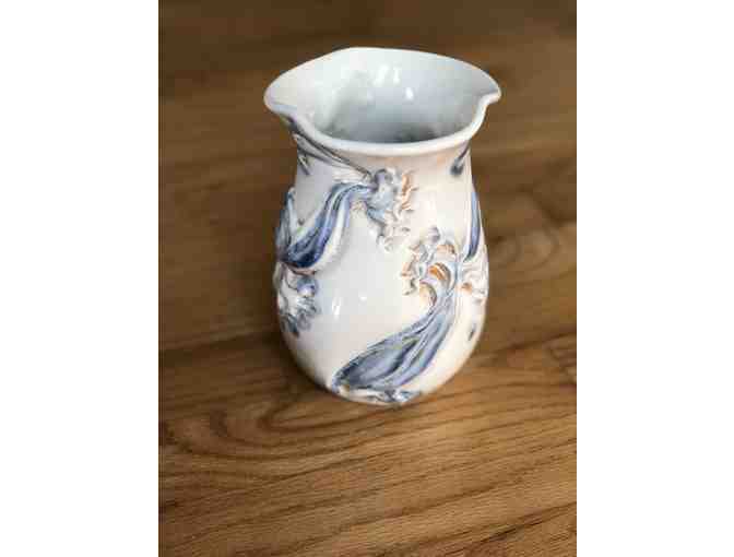 Lora Rust Ceramics - Vase with Dragon Flower Pattern