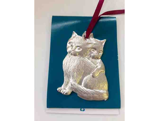 Amos Pewter 'Cats' Ornament