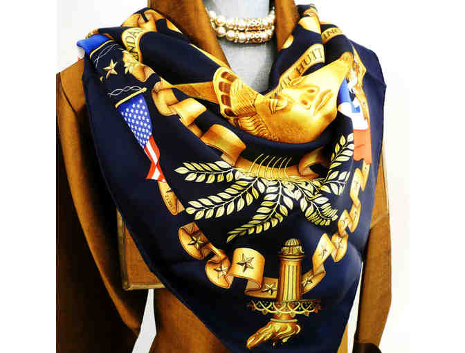 Authentic Vintage Hermes Silk Scarf, 1986