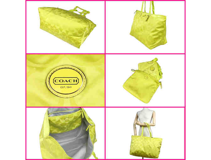 Coach Packable Tote and Cosmetics Bag