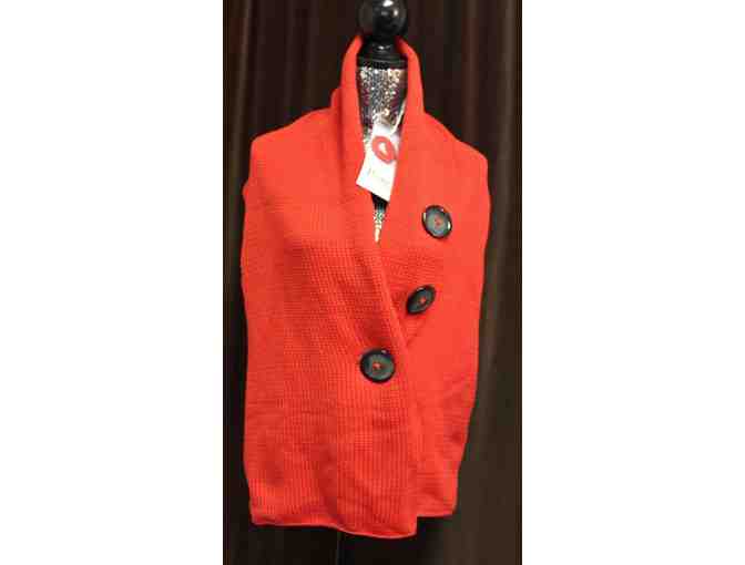 Button Wrap by Pure Handknit - Bright Red