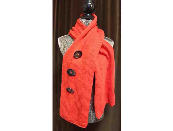 Button Wrap by Pure Handknit - Bright Red