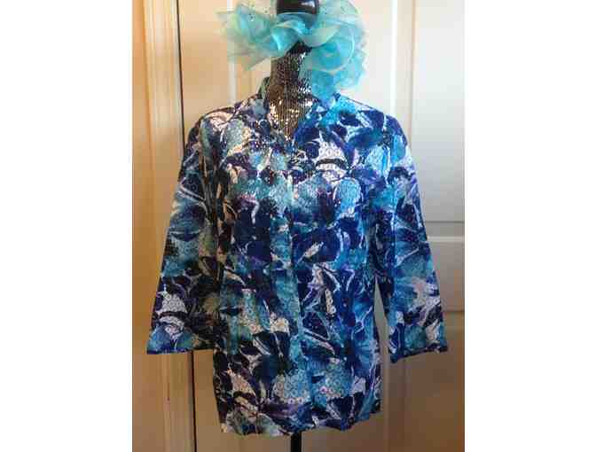 Chico's 'Water the Flowers' 3/4 Sleeve Jacket