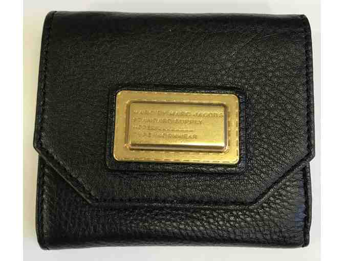 MARC BY MARC JACOBS FOLD-OVER LEATHER WALLET/CARD HOLDER
