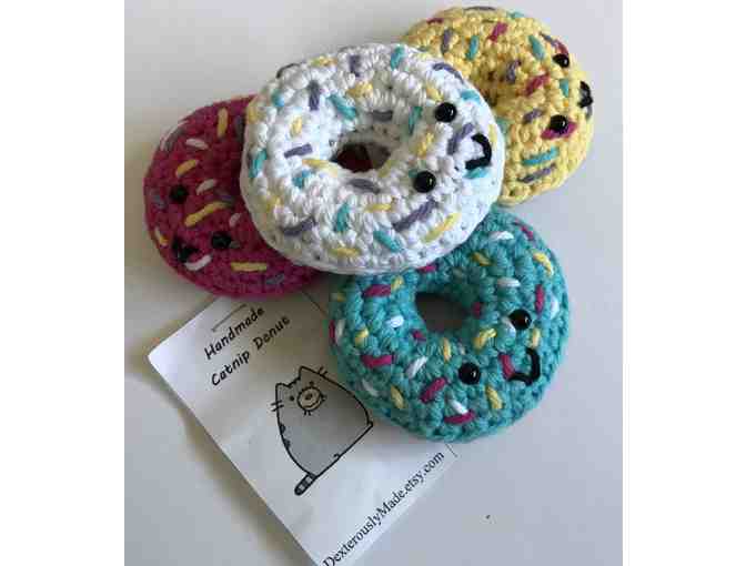 Crochet Cat Mat, Cat Butt Coasters and Cat Nip Donuts