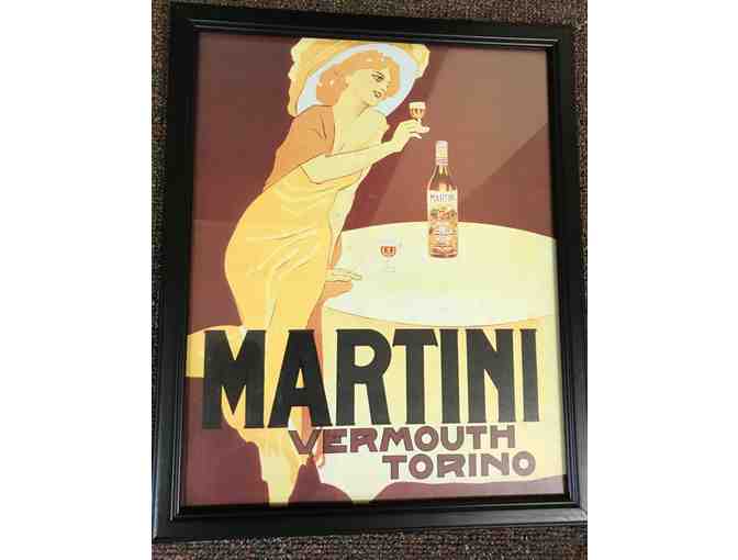 Chat Noir &amp; Martini Framed Vintage Prints - Photo 3