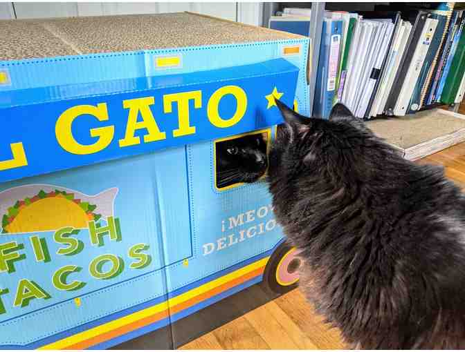 Taco Truck Cat Scratcher & Two Glitter Fish Taco Cat Toys