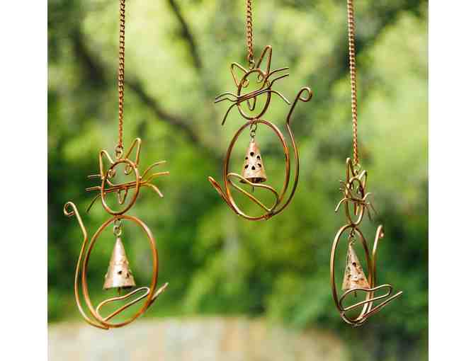Cats with Bells Wind Chime
