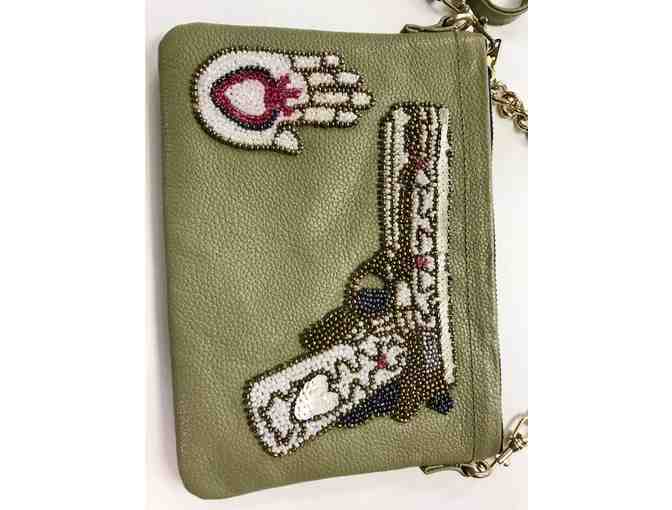 Hand beaded clutch by Tea & Tequila