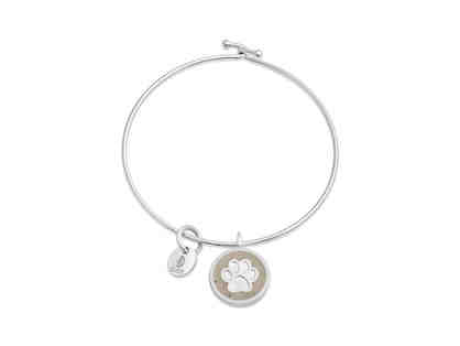 Paw Print Beach Bangle filled with Beach Sand from Salisbury