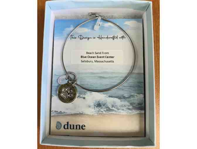 Paw Print Beach Bangle filled with Beach Sand from Salisbury