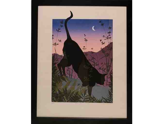 A Black Cat's World - Limited edition print by Jon S. Ahlen - Photo 1