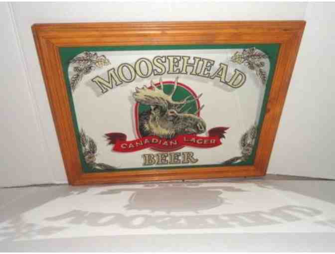 Moosehead Beer Framed Mirror