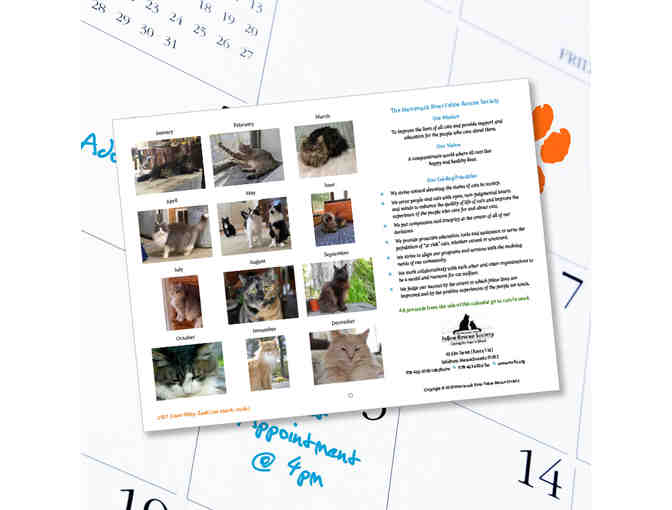 2021 MRFRS Cat Calendar