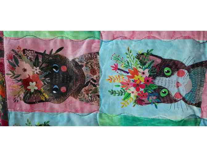 'Kitty Flower Crown' Quilt