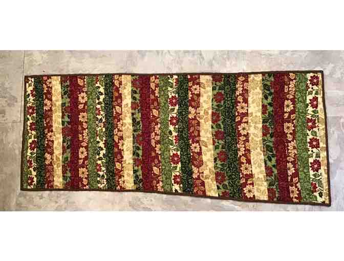 Handmade Snowman Reversible Table Runner