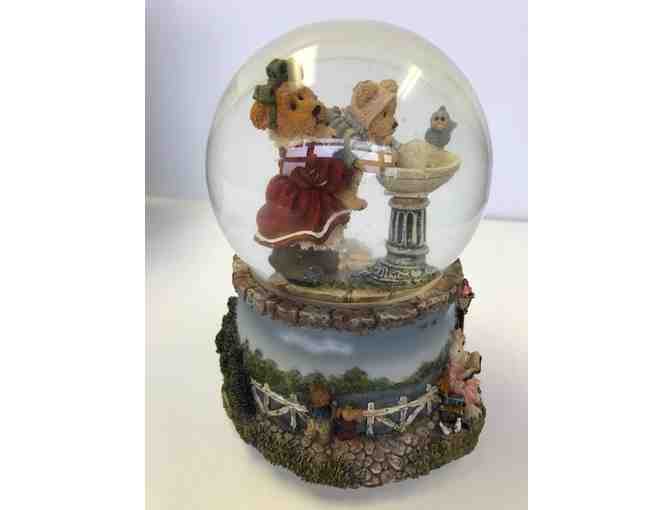 'Help' Boyd's Bears Waterglobe/Music Box
