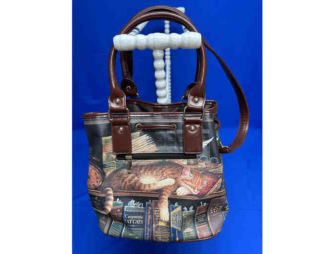 Charles Wysocki 'Classic Tales' Cat Print Handbag