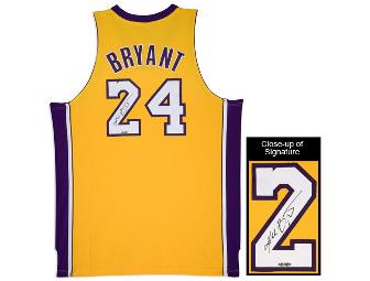 Kobe Bryant Autographed Jersey & Ball