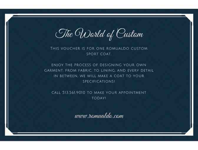 Custom Sport Jacket from Romualdo's