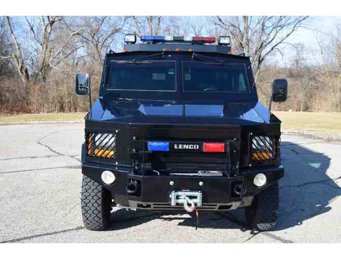 Ride To MES School With a Madeira Police Officer in a SWAT Bearcat
