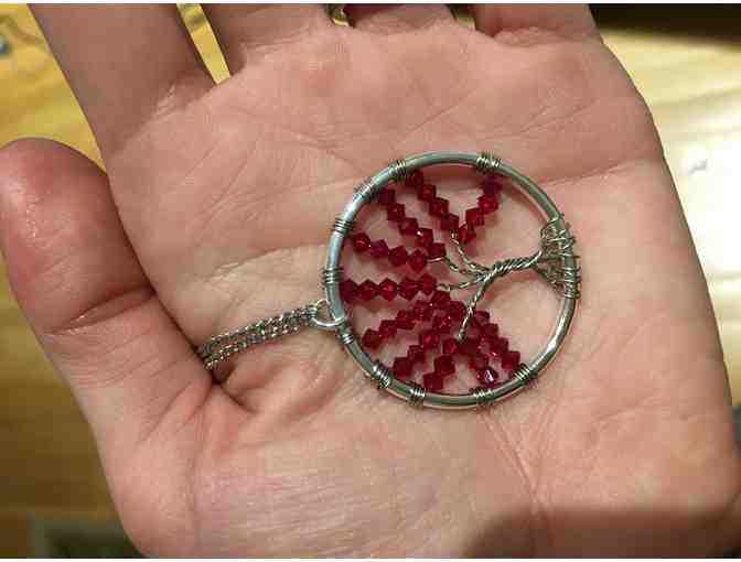 Red Tree of Life Necklace