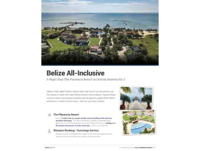 5 Night All inclusive Trip to Belize