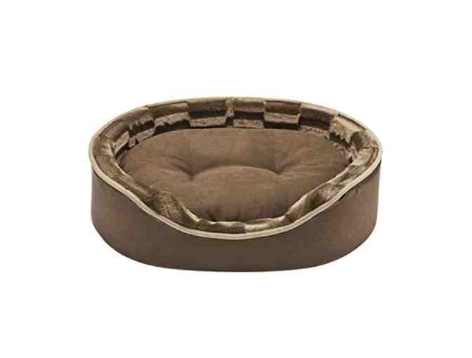 LUXURIOUS DOG BED - OVAL CUDDLER WITH CUSHION