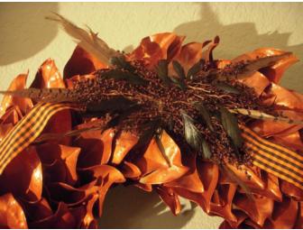 Magnolia/Pheasant wreath from Savignon in Danville