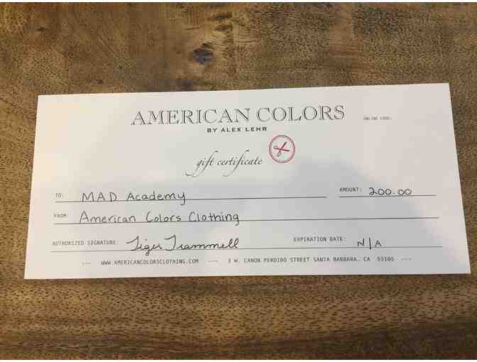 American Colors - $200 Gift Certificate + $60 Scarf