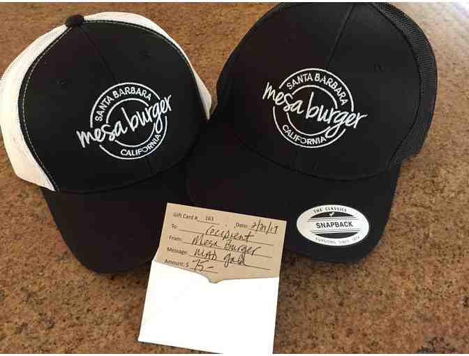 Mesa Burger $75 Gift Certificate + 2 $20 Hats