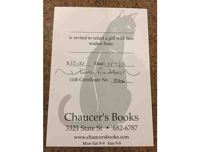Chaucer's Bookstore - $25