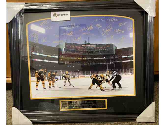 Boston Bruins - Record Setting Team Autographed Photo - 2023 Winter Classic
